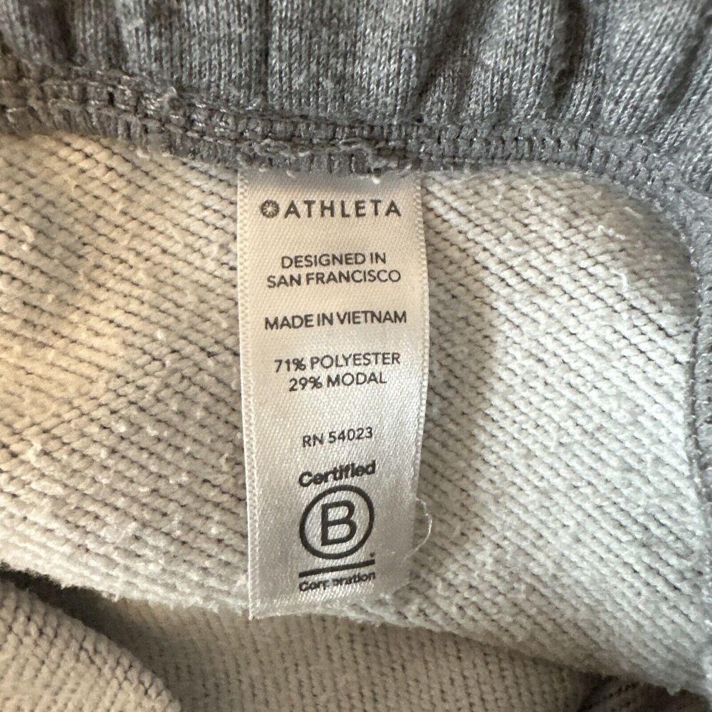 Athleta Womens Bounce Back Jogger Size Large Heather Gray Zip Pockets - Picture 7 of 7